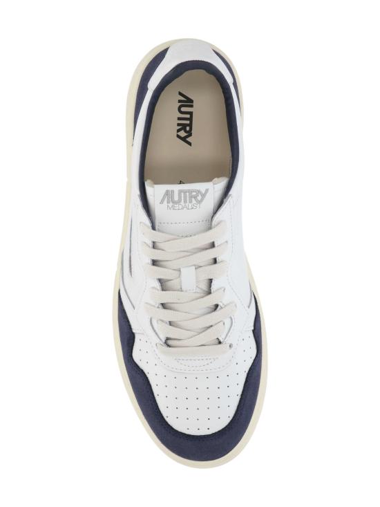 26FW 오트리 메달리스트 로우 스니커즈 AULM FT22WHT DENIM - AUTRY