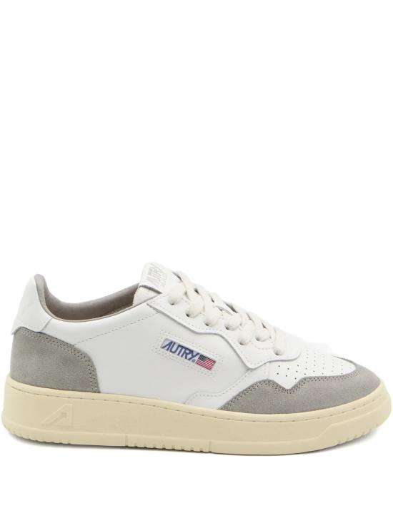 26FW 오트리 메달리스트 로우 스니커즈 AULM FT15WHT CEMENTO