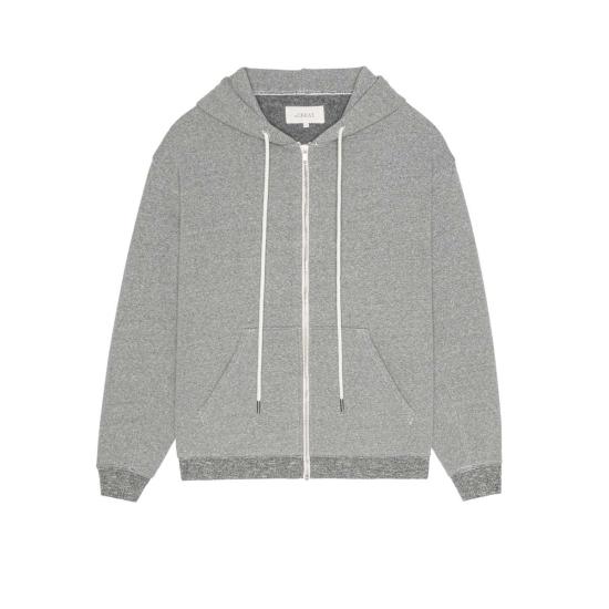  더 그레이트 후드 티셔츠 . 플리스 캠퍼스 후디 다크 헤더 그레이 - THE GREAT