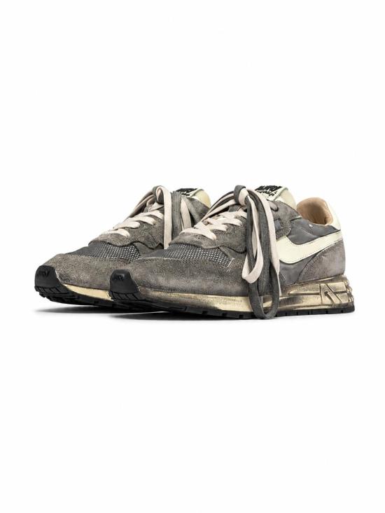 26FW 오트리 릴윈드 나일론 스웨이드 스니커즈 WVLWYG 04 SUENYL CHARM BLACK WHT - AUTRY