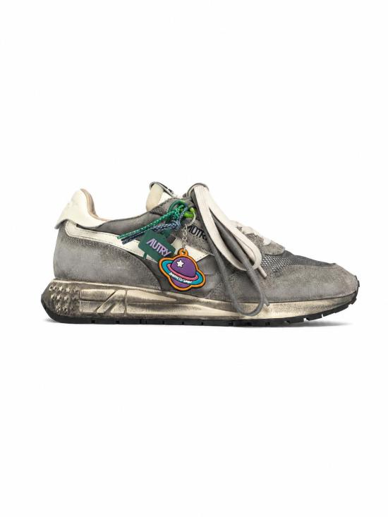 26FW 오트리 릴윈드 나일론 스웨이드 스니커즈 WVLWYG 04 SUENYL CHARM BLACK WHT