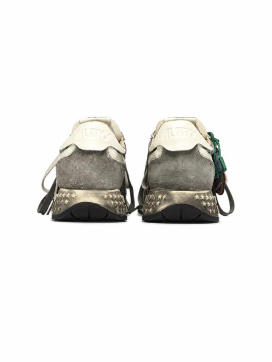 26FW 오트리 릴윈드 나일론 스웨이드 스니커즈 WVLWYG 04 SUENYL CHARM BLACK WHT - AUTRY