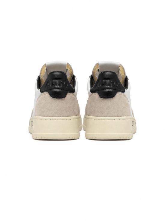26FW 오트리 메달리스트 로우 스니커즈 AULMMA 04 MATCH SUEDE WHT BLACK - AUTRY