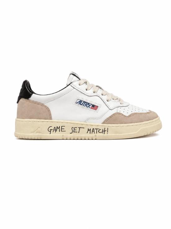 26FW 오트리 메달리스트 로우 스니커즈 AULMMA 04 MATCH SUEDE WHT BLACK
