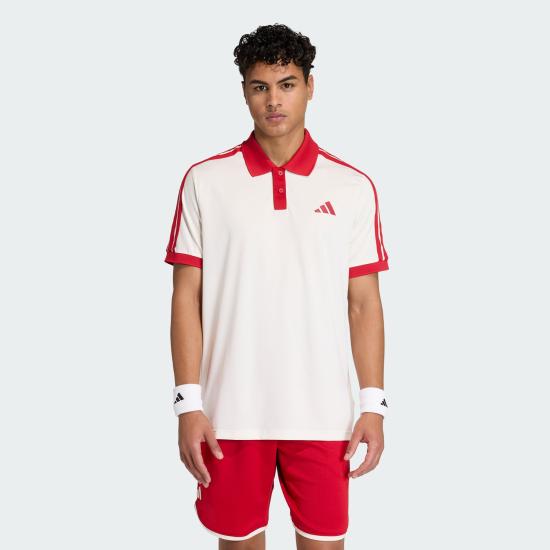  아디다스 폴로 티셔츠 KE6718 Chalk White DOM - ADIDAS