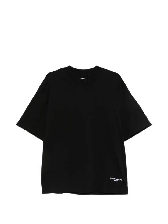26FW 칼하트 WIP 반팔 티셔츠 I037112 0D2XX BLACK WHITE