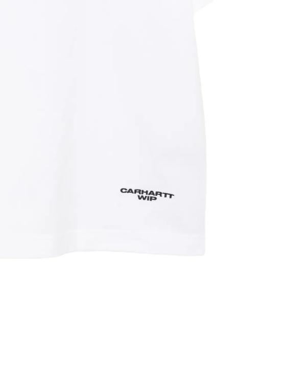 26FW 칼하트 WIP 반팔 티셔츠 I037112 00AXX WHITE BLACK - CARHARTT WIP