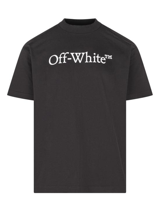 26FW 오프화이트 반팔 티셔츠 2FA00677T W0031001 BLACK WHITE