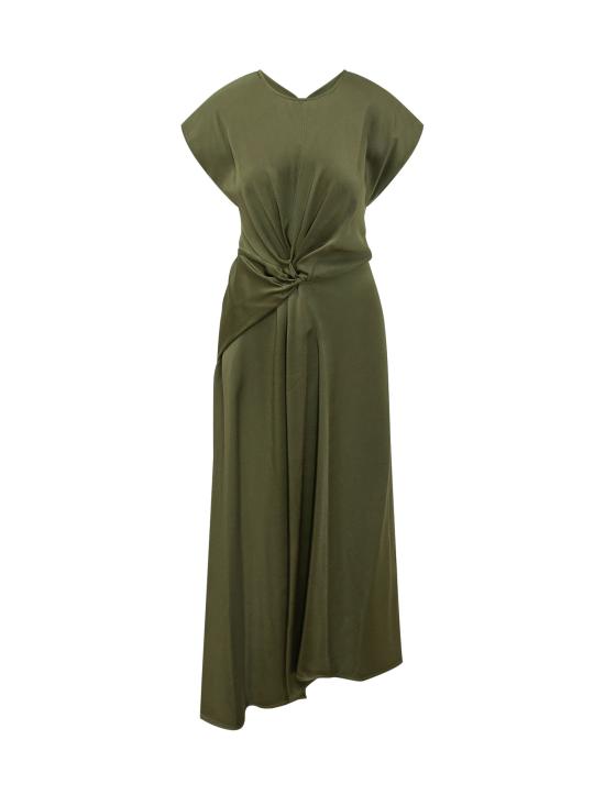 26FW 빅토리아 베컴 롱 원피스 1426WDR007292D 9990 MARSH GREEN