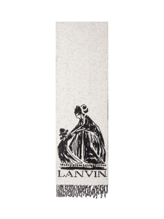 26FW 랑방 머플러/스카프 AWSAPSC5WMBCA26 00 WHITE