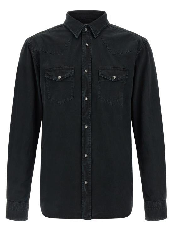26FW 톰포드 긴팔 셔츠 HDS001FMC304NAA Black