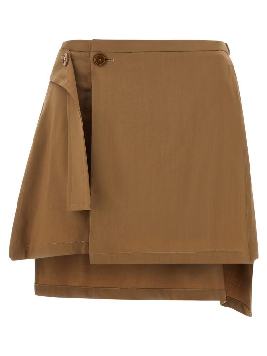 26FW 비비안웨스트우드 미디 스커트 1F020004W01IOC404 Brown