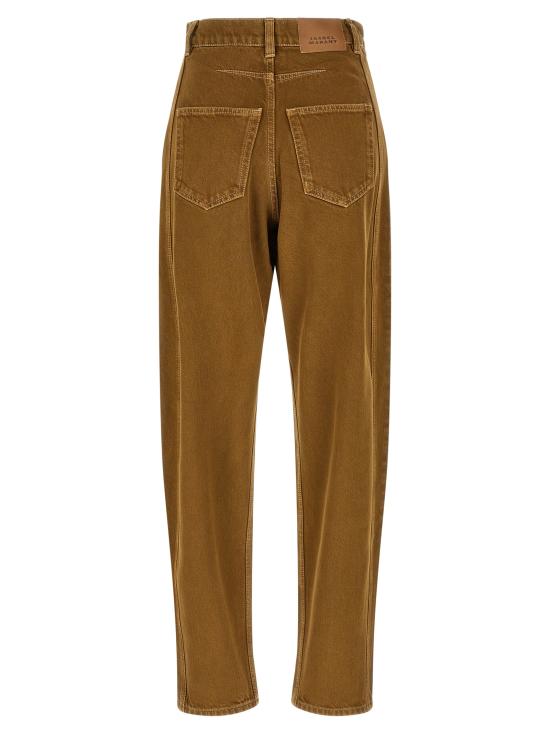 26FW 이자벨마랑 리샤 솔리드 데님 배럴 진 PA0778FAD3H01I50BZ Brown - ISABEL MARANT