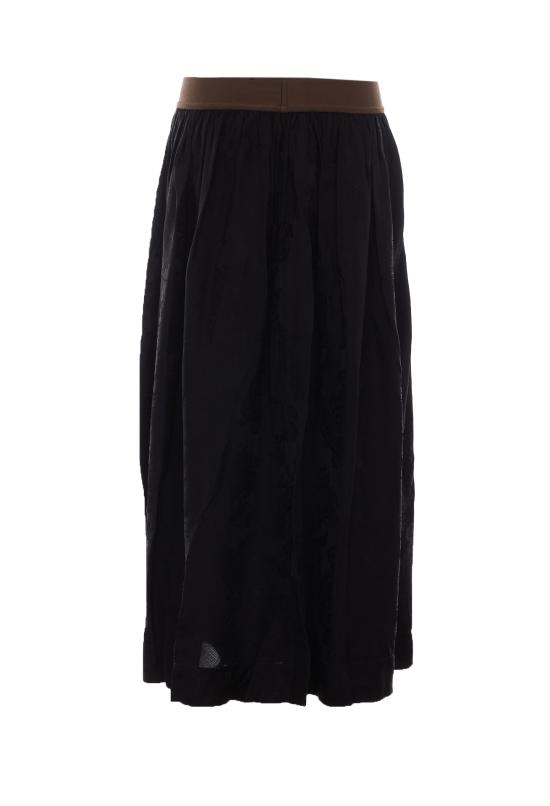 26FW 우마 왕 미디 스커트 UP2002 UW900 BLACK - UMA WANG