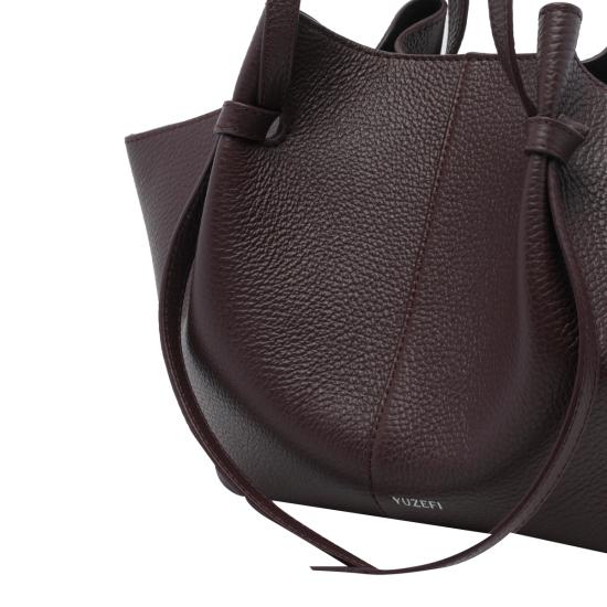 26FW 유제피 숄더백 MOCHI PEBBLE GRAIN LEATHERL078 BROWN - YUZEFI