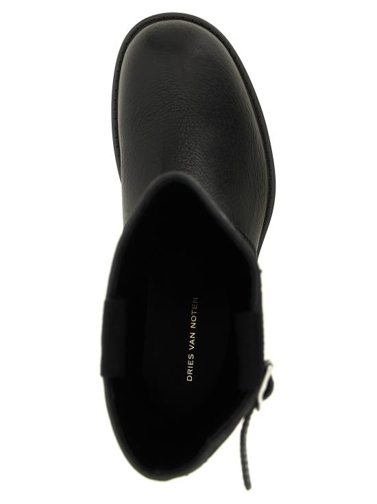 26FW 드리스 반 노튼 부츠 바이커 ,  및 앵클  블랙 - DRIES VAN NOTEN