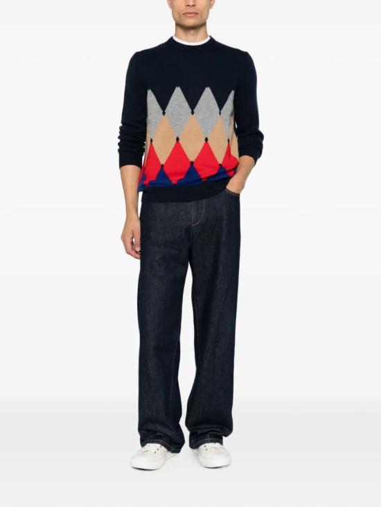 26FW 발렌타인 스웨터 B2P000 7K0A8 93562 NAVY BLUE - BALLANTYNE