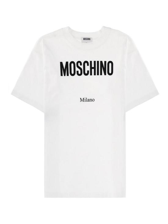 26SS 모스키노 반팔 티셔츠 71905411001 WHITE