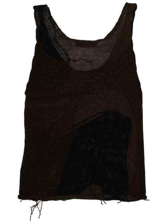26SS 아워레가시 민소매 티셔츠 W2263SOCAMOCOTTONRAFIA BROWN - OUR LEGACY