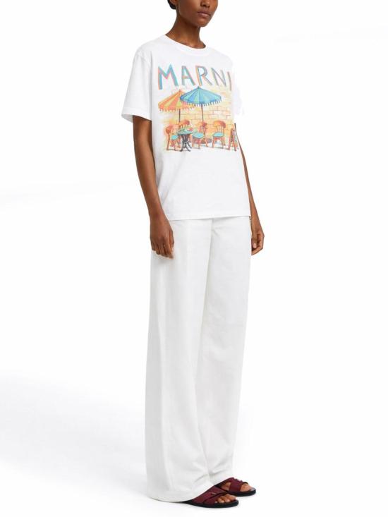 26SS 마르니 반팔 티셔츠 THJE0293PEUSCZ01PRW01 WHITE - MARNI