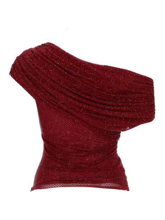 26SS 셀프 포트레이트 민소매 티셔츠 RS26002TABUBURGUNDY DARK RED - SELF PORTRAIT