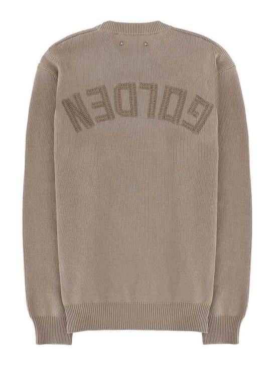 26SS 골든구스 Golden 레터링 크루넥 스웨터 GMP00841P00211215192 GREEN - GOLDEN GOOSE