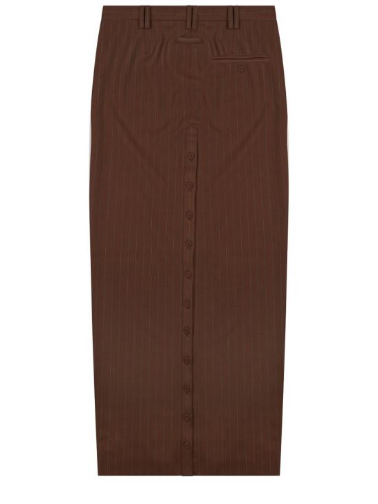26SS 장 폴 고티에 롱 스커트 SK025W0546056 Brown - JEAN PAUL GAULTIER