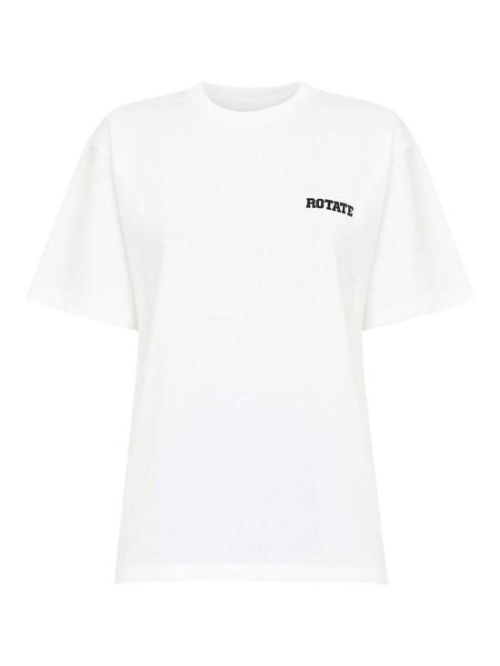26SS 로테이트 바이 크리스텐슨 반팔 티셔츠 115327400BCR1232400 WHITE