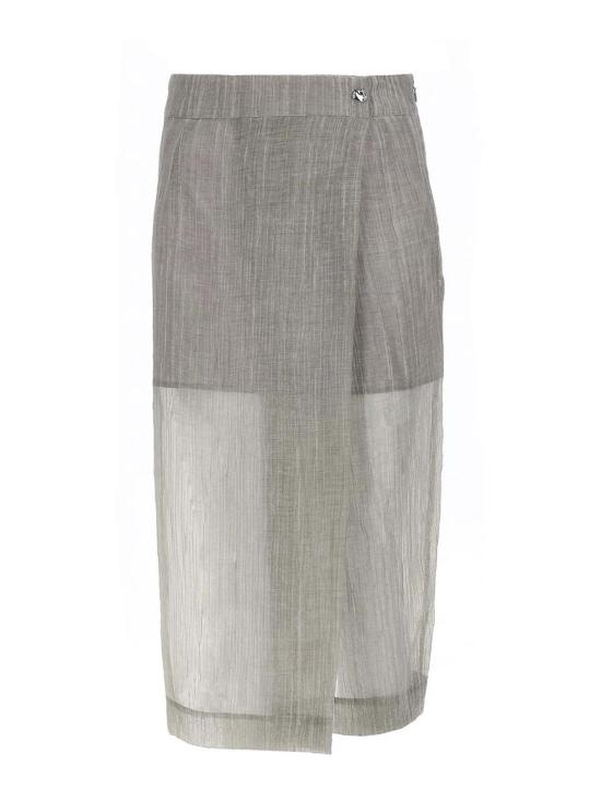 26SS 더 가먼트 미디 스커트 22041056 GREY