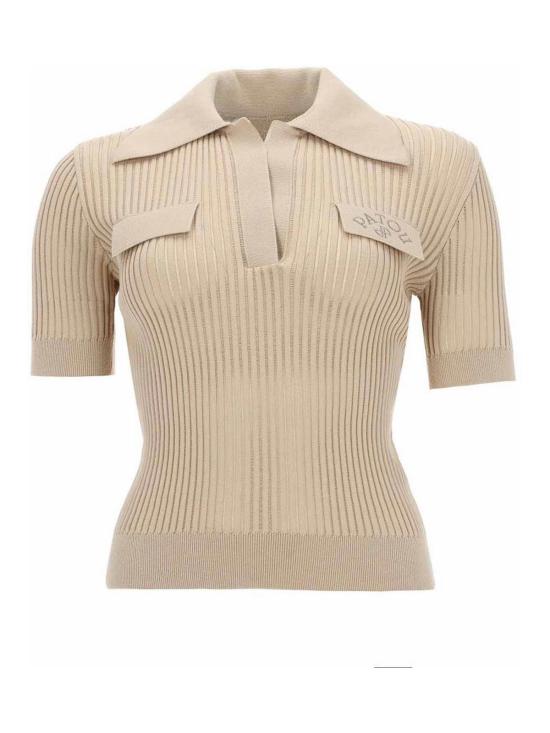 26SS 파투 폴로 티셔츠 KN3418094124B BEIGE