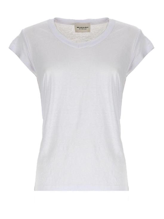 26SS 이자벨마랑에뚜왈 반팔 티셔츠 TS0014FBB1N17E20WH WHITE