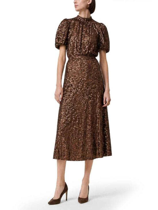 26SS 로테이트 바이 크리스텐슨 롱 원피스 1148752910BCR6092910 Brown - ROTATE BY BIRGERCHRISTENSEN