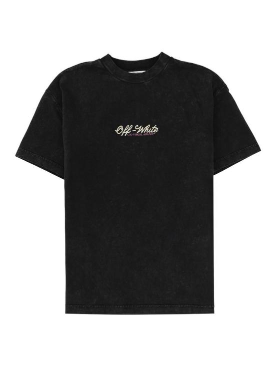 26SS 오프화이트 반팔 티셔츠 2AA089S26JER008W028 BLACK