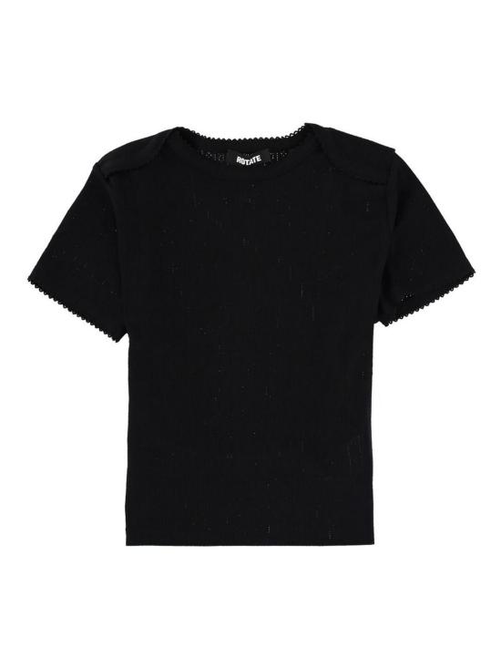 26SS 로테이트 바이 크리스텐슨 반팔 티셔츠 115373100BCR1967ESA100 BLACK