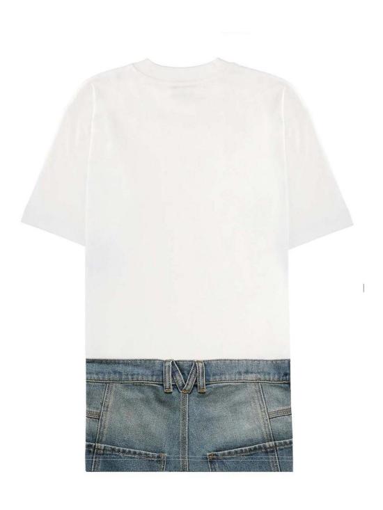 26SS 모스키노 반팔 티셔츠 72305411001 WHITE - MOSCHINO