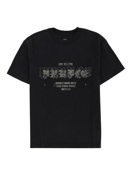 26SS 퍼플 브랜드 반팔 티셔츠 P104TBSO126BLACK