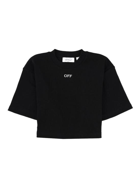 26SS 오프화이트 반팔 티셔츠 2AA081C99JER004W003 BLACK