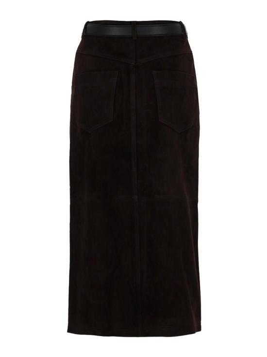 26SS 셀프 포트레이트 롱 스커트 RS26091MSKBRBROWN - SELF PORTRAIT