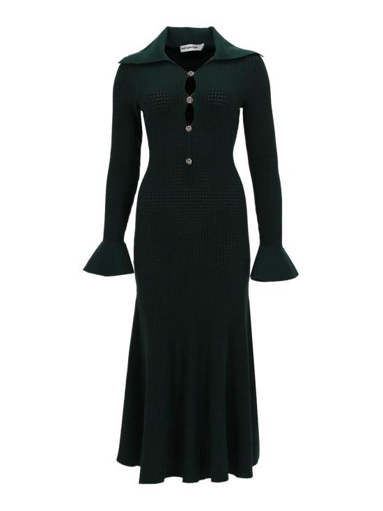 26SS 셀프 포트레이트 롱 원피스 RS26138MAGGREEN