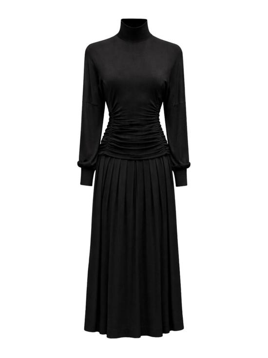 26SS 가니 롱 원피스 A1030247099 Black
