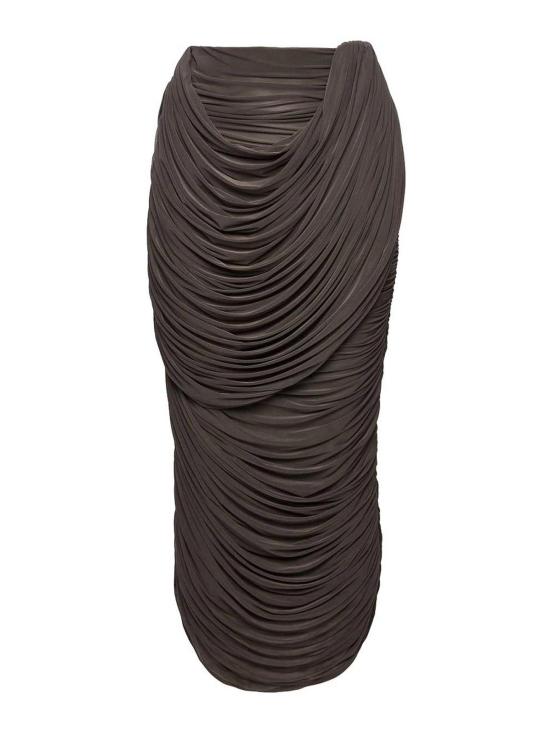 26SS 마그다뷰트림 롱 스커트 302426BROWN