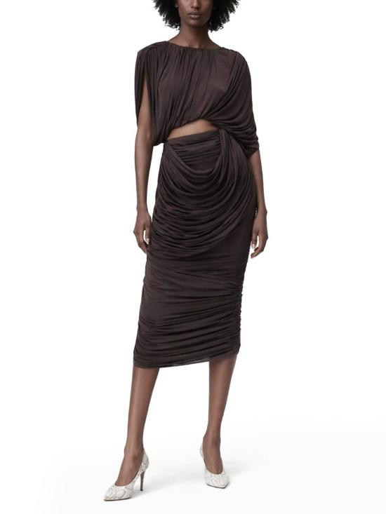 26SS 마그다뷰트림 롱 스커트 302426BROWN - MAGDA BUTRYM