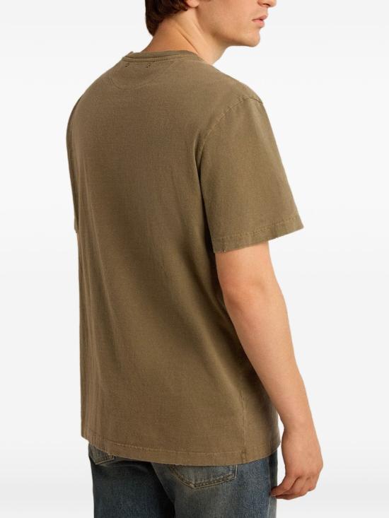 26FW 골든구스 퍼포레이티드 하트 앤트러사이트 코튼 저지 티셔츠 GMP01220 P00067135479 VERDE - GOLDEN GOOSE