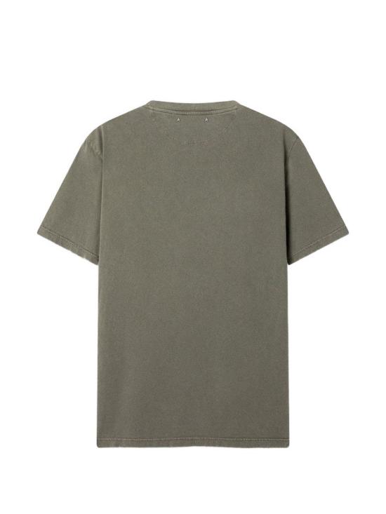 26FW 골든구스 퍼포레이티드 하트 앤트러사이트 코튼 저지 티셔츠 GMP01220 P00067135479 VERDE - GOLDEN GOOSE