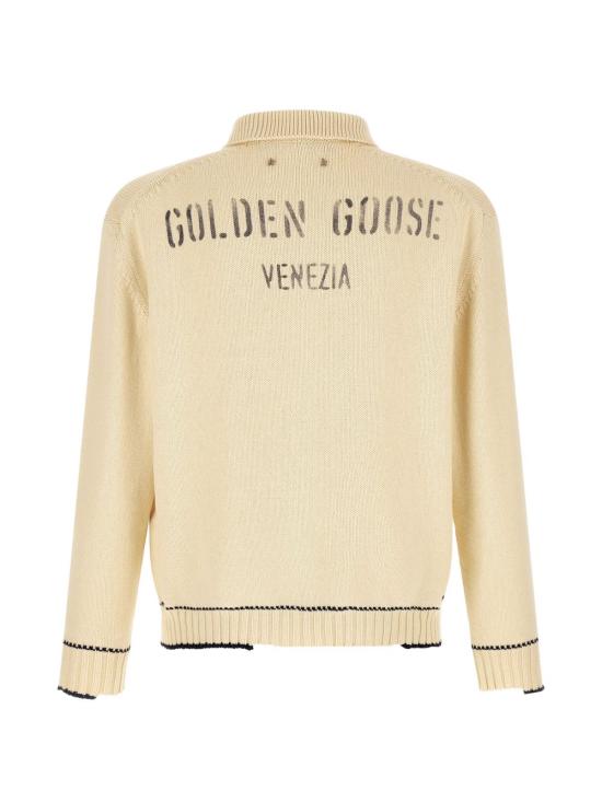 26FW 골든구스 폴로 티셔츠 GMP02822 P00267411560 BIANCO - GOLDEN GOOSE