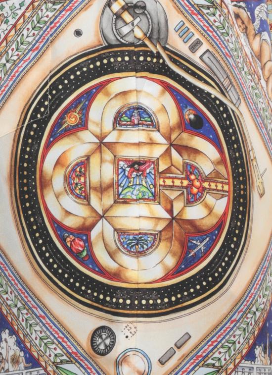 26SS 카사블랑카 숏팬츠 MSS26TR39908PLAFOND ORNE DE MUSIQUE Multicolor - CASABLANCA