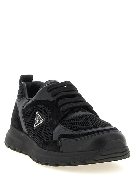 26FW 프라다 프랙스 레이스업 스니커즈 2EE489FG0003ZQDF0002 Black - PRADA