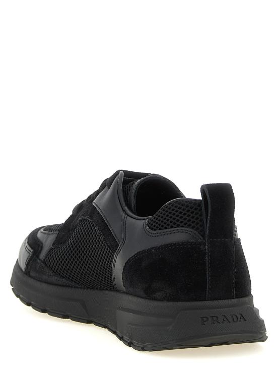 26FW 프라다 프랙스 레이스업 스니커즈 2EE489FG0003ZQDF0002 Black - PRADA