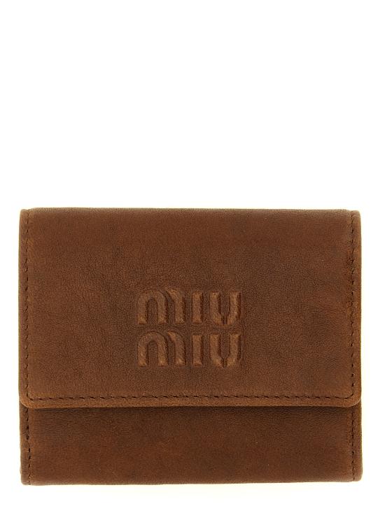 26FW 미우미우 명함지갑 5ML071AEFXF0316 Brown