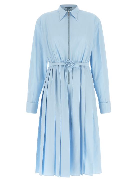 26FW 프라다 미디 원피스 P3T45RSOOO126LF0012 Light Blue